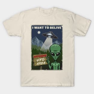 I want to believe alien T-Shirt